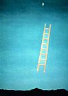 Georgia O'keeffe Canvas Paintings - Ladder to the Moon